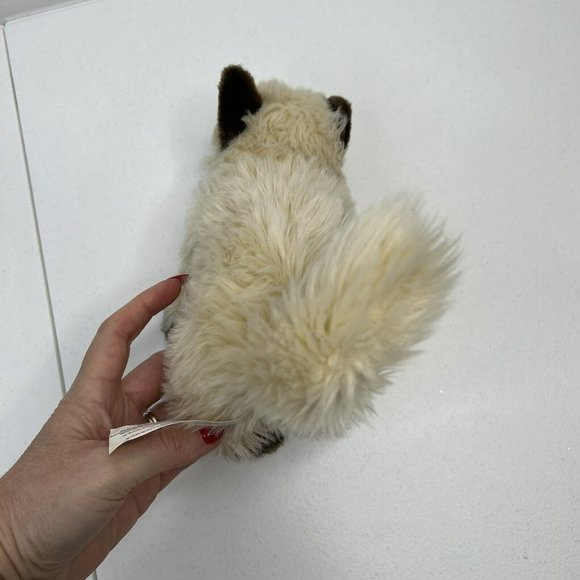 Toys R Us 2015 Realistic Siamese Cat Kitty Stuffed Animal Beige Pet Plush Toy - Picture 4 of 9